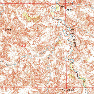 United States Geological Survey Wanblee, SD (1950, 24000-Scale) digital map