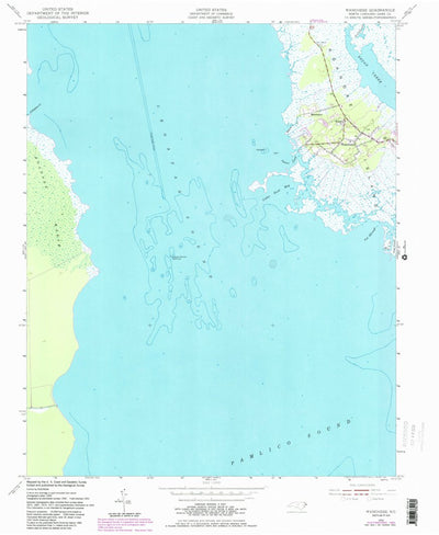 United States Geological Survey Wanchese, NC (1953, 24000-Scale) digital map