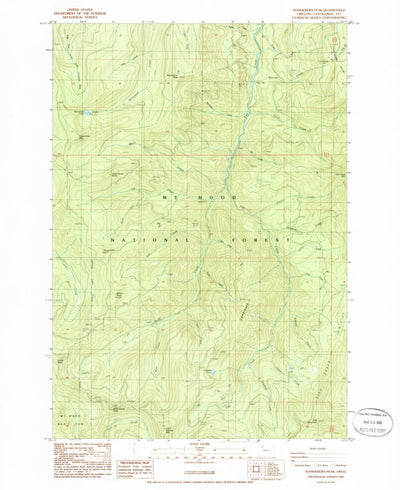 United States Geological Survey Wanderers Peak, OR (1985, 24000-Scale) digital map