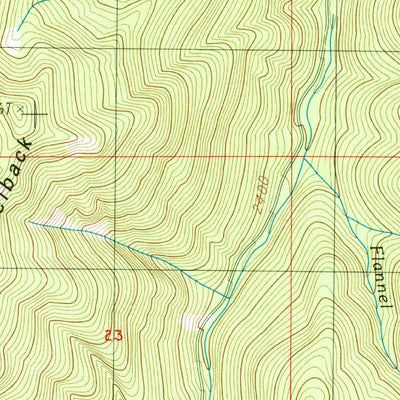 United States Geological Survey Wanderers Peak, OR (1985, 24000-Scale) digital map