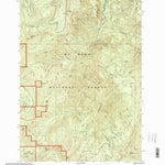 United States Geological Survey Wanderers Peak, OR (1997, 24000-Scale) digital map