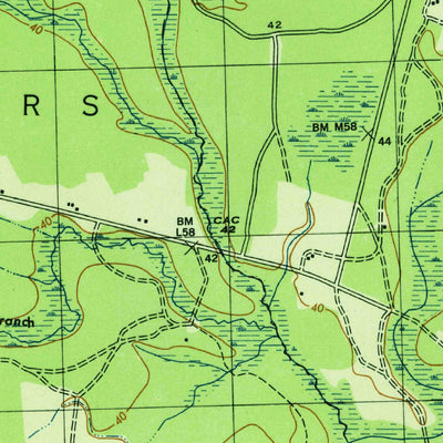 United States Geological Survey Wango, MD (1943, 31680-Scale) digital map