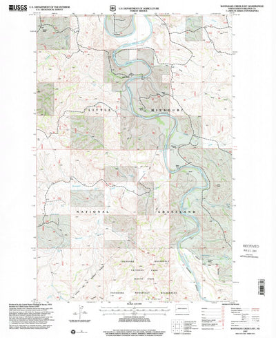 United States Geological Survey Wannagan Creek East, ND (1997, 24000-Scale) digital map