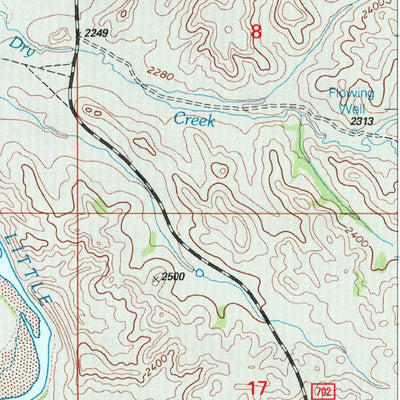 United States Geological Survey Wannagan Creek East, ND (1997, 24000-Scale) digital map