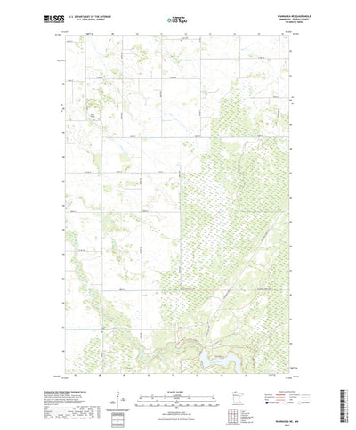 United States Geological Survey Wannaska NE, MN (2022, 24000-Scale) digital map