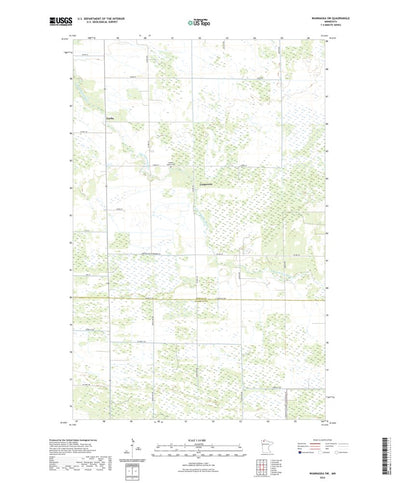 United States Geological Survey Wannaska SW, MN (2022, 24000-Scale) digital map