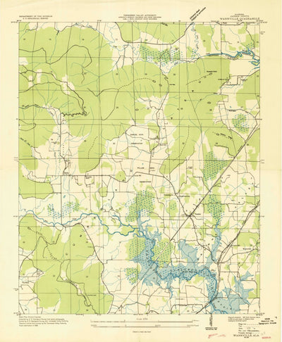 United States Geological Survey Wannville, AL (1936, 24000-Scale) digital map
