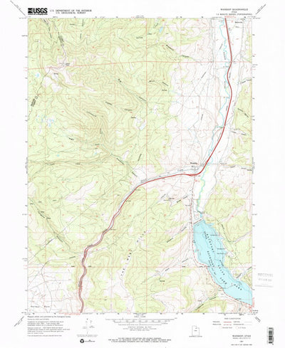 United States Geological Survey Wanship, UT (1967, 24000-Scale) digital map