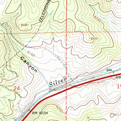 United States Geological Survey Wanship, UT (1967, 24000-Scale) digital map