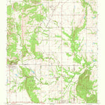 United States Geological Survey Wapanucka North, OK (1969, 24000-Scale) digital map