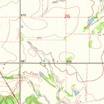 United States Geological Survey Wapanucka North, OK (1969, 24000-Scale) digital map