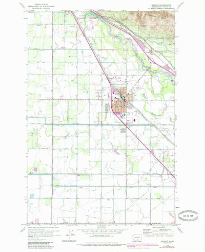 United States Geological Survey Wapato, WA (1958, 24000-Scale) digital map