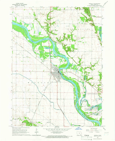 United States Geological Survey Wapello, IA (1965, 24000-Scale) digital map