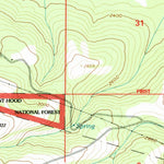 United States Geological Survey Wapinitia, OR (1996, 24000-Scale) digital map