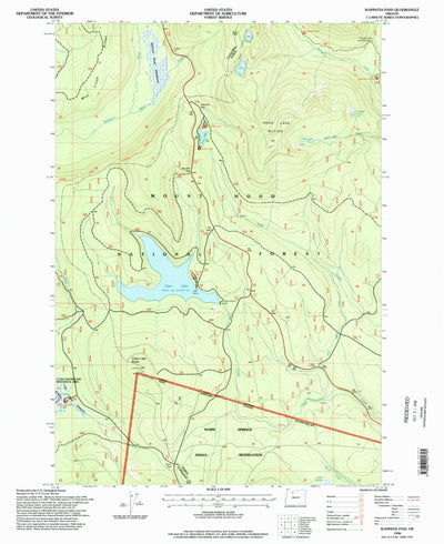 United States Geological Survey Wapinitia Pass, OR (1996, 24000-Scale) digital map