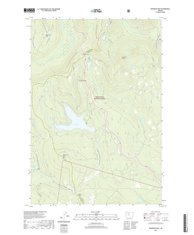 United States Geological Survey Wapinitia Pass, OR (2020, 24000-Scale) digital map