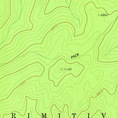 United States Geological Survey Wapiti Creek, ID (1978, 24000-Scale) digital map
