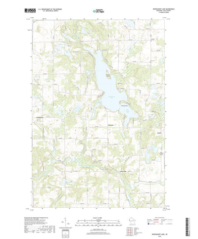 United States Geological Survey Wapogasset Lake, WI (2018, 24000-Scale) digital map
