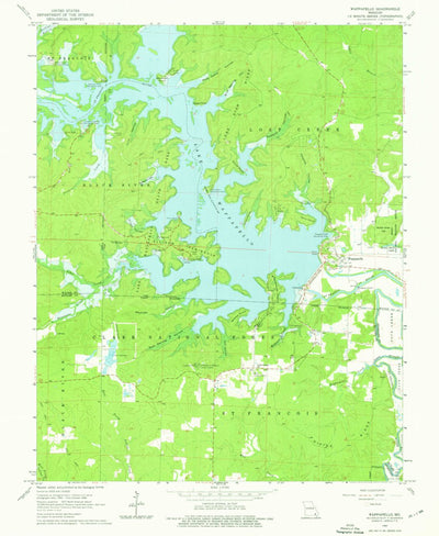 United States Geological Survey Wappapello, MO (1966, 24000-Scale) digital map