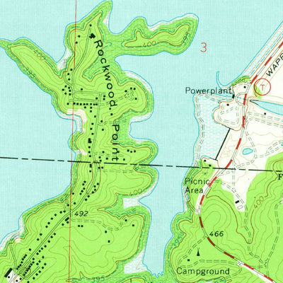 United States Geological Survey Wappapello, MO (1966, 24000-Scale) digital map