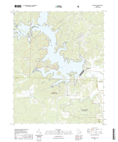 United States Geological Survey Wappapello, MO (2021, 24000-Scale) digital map