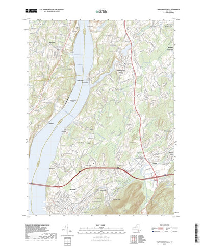 United States Geological Survey Wappingers Falls, NY (2023, 24000-Scale) digital map