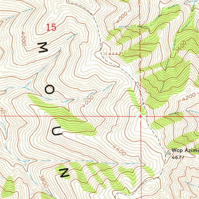 United States Geological Survey Wapshilla Creek, ID-OR (1963, 24000-Scale) digital map