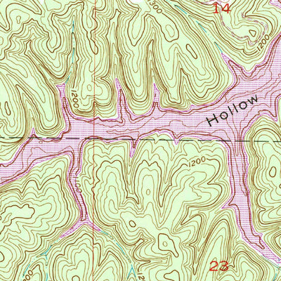 United States Geological Survey War Eagle, AR (1957, 24000-Scale) digital map