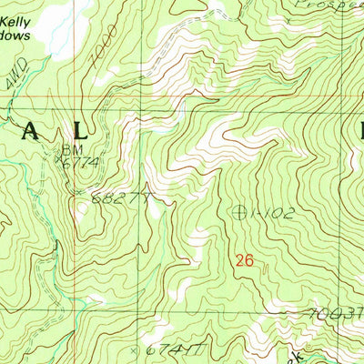 United States Geological Survey War Eagle Mountain, ID (1989, 24000-Scale) digital map