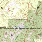 United States Geological Survey Warbonnett Peak, WY (1992, 24000-Scale) digital map