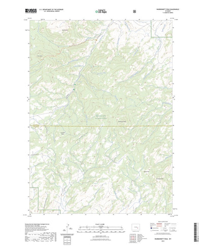 United States Geological Survey Warbonnett Peak, WY (2023, 24000-Scale) digital map