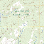 United States Geological Survey Warbonnett Peak, WY (2023, 24000-Scale) digital map