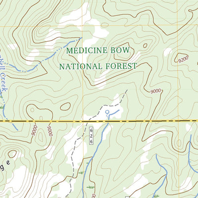 United States Geological Survey Warbonnett Peak, WY (2023, 24000-Scale) digital map
