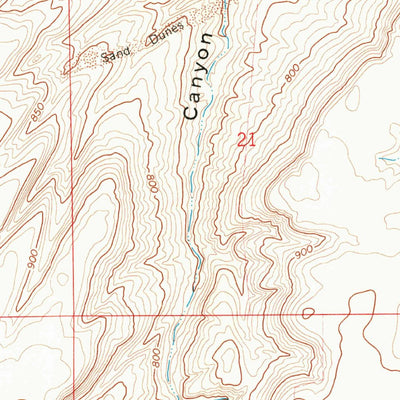 United States Geological Survey Ward Butte, OR (1968, 24000-Scale) digital map
