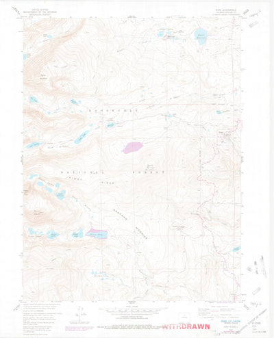United States Geological Survey Ward, CO (1957, 24000-Scale) digital map