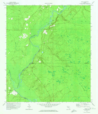 United States Geological Survey Ward, FL (1972, 24000-Scale) digital map