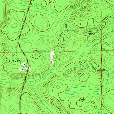 United States Geological Survey Ward, FL (1972, 24000-Scale) digital map