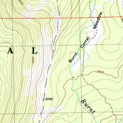 United States Geological Survey Ward Mountain, CA (1982, 24000-Scale) digital map