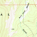 United States Geological Survey Ward Mountain, CA (1990, 24000-Scale) digital map