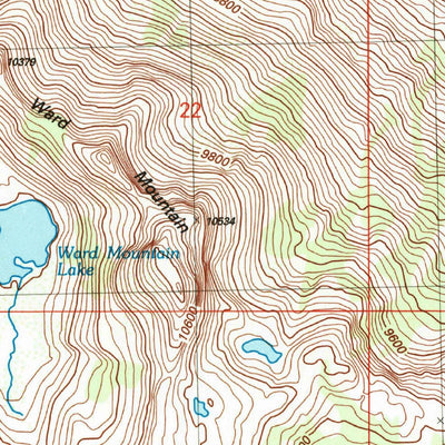 United States Geological Survey Ward Mountain, CA (2004, 24000-Scale) digital map