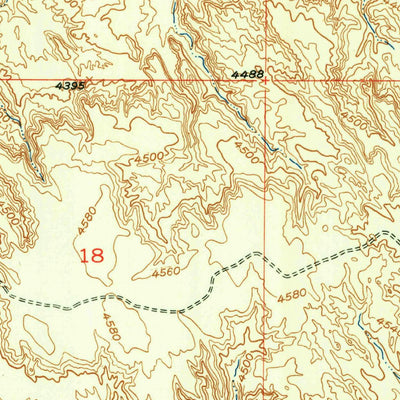 United States Geological Survey Wardel Reservoir, WY (1951, 24000-Scale) digital map