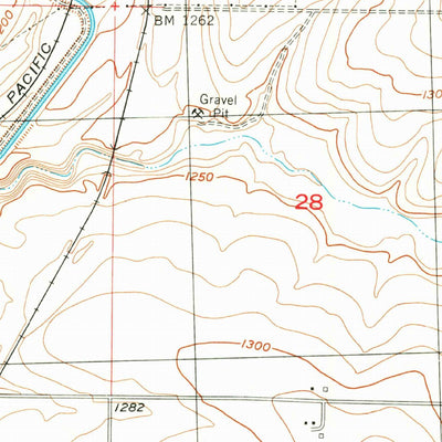 United States Geological Survey Warden, WA (1954, 24000-Scale) digital map