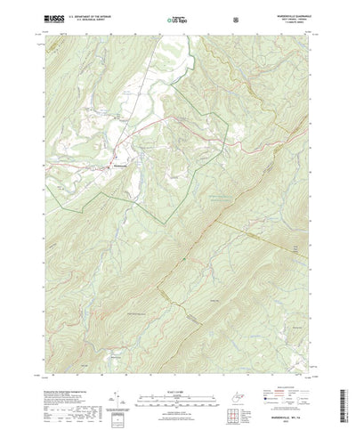 United States Geological Survey Wardensville, WV (2023, 24000-Scale) digital map