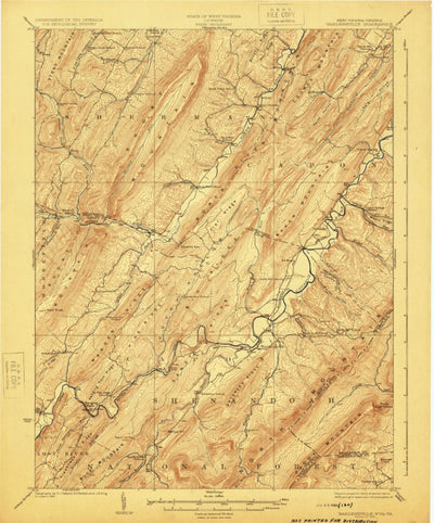 United States Geological Survey Wardensville, WV-VA (1924, 62500-Scale) digital map