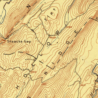United States Geological Survey Wardensville, WV-VA (1924, 62500-Scale) digital map