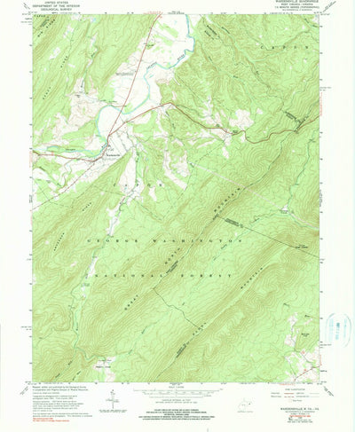 United States Geological Survey Wardensville, WV-VA (1965, 24000-Scale) digital map