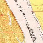 United States Geological Survey Ware, IL-MO (1948, 24000-Scale) digital map