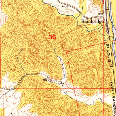 United States Geological Survey Ware, IL-MO (1948, 24000-Scale) digital map