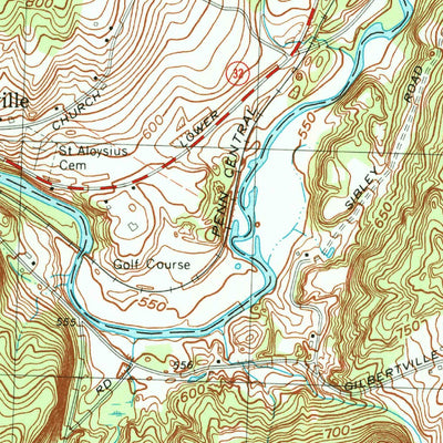 United States Geological Survey Ware, MA (1969, 25000-Scale) digital map
