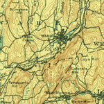 United States Geological Survey Ware, MA-CT (1908, 125000-Scale) digital map